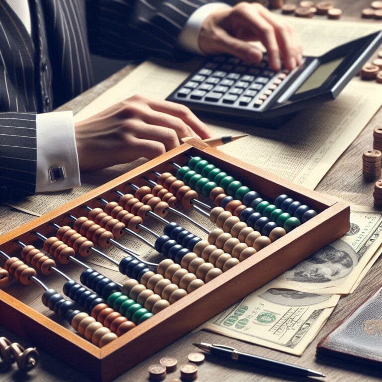 An ancient abacus used for calculations